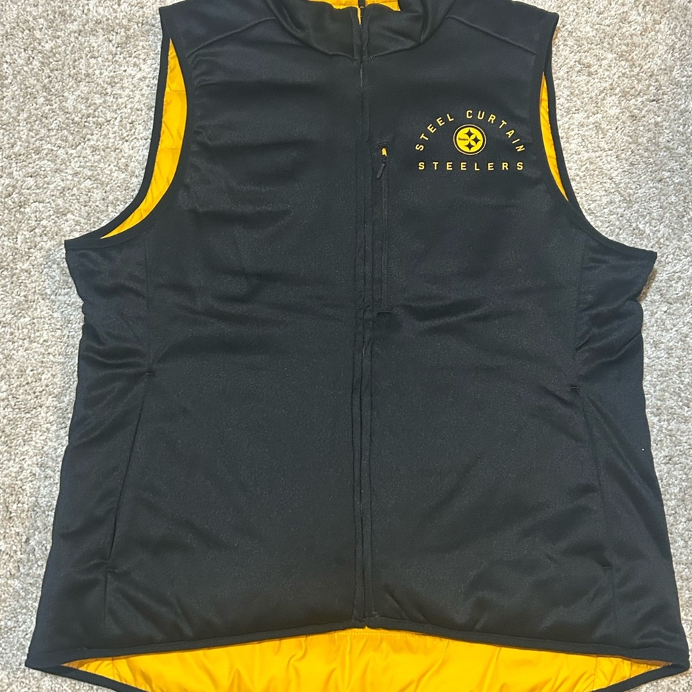 Nike Black & Yellow Pittsburgh Steelers Reversible Vest - Worn Once